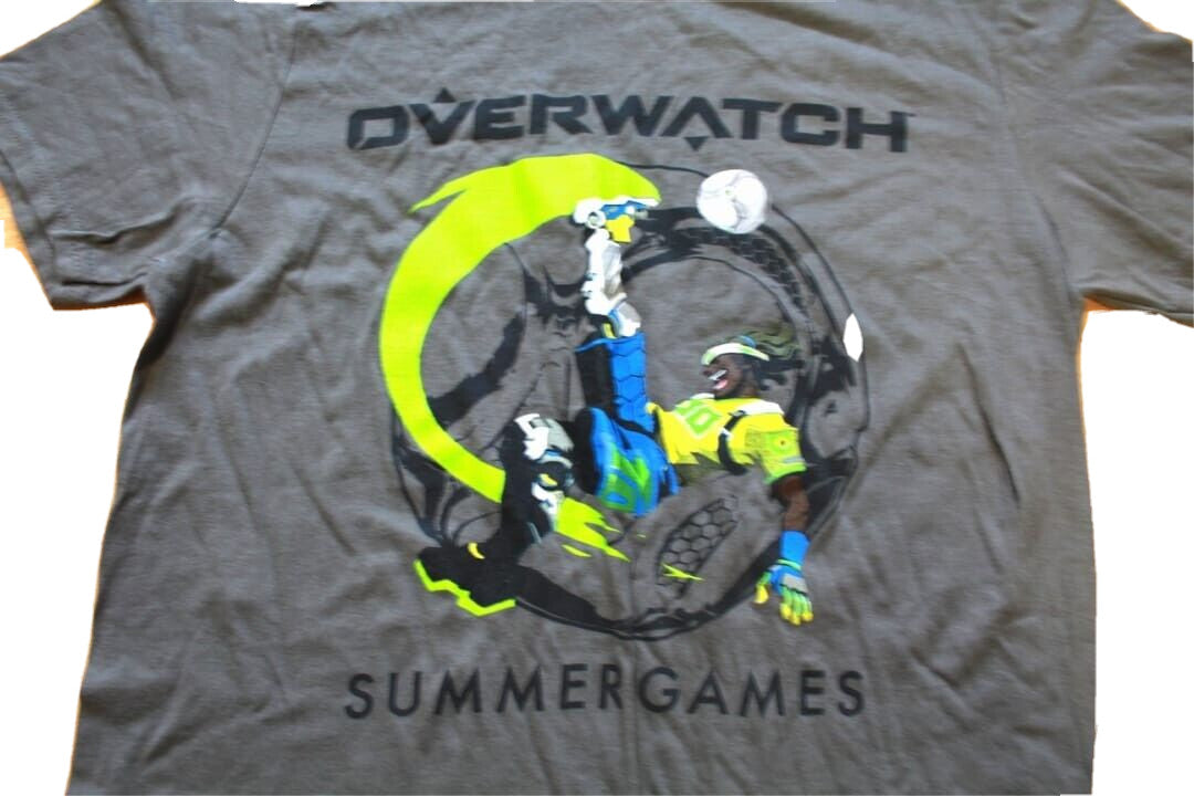 OverWatch Summer Games Tshirt THINK GEEK Blizzard Size S [Grey]