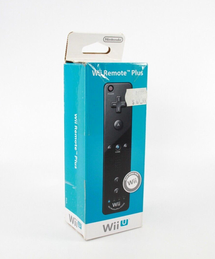 Genuine Nintendo Wii U / Wii Motion Plus Black Remote *BOX ONLY*