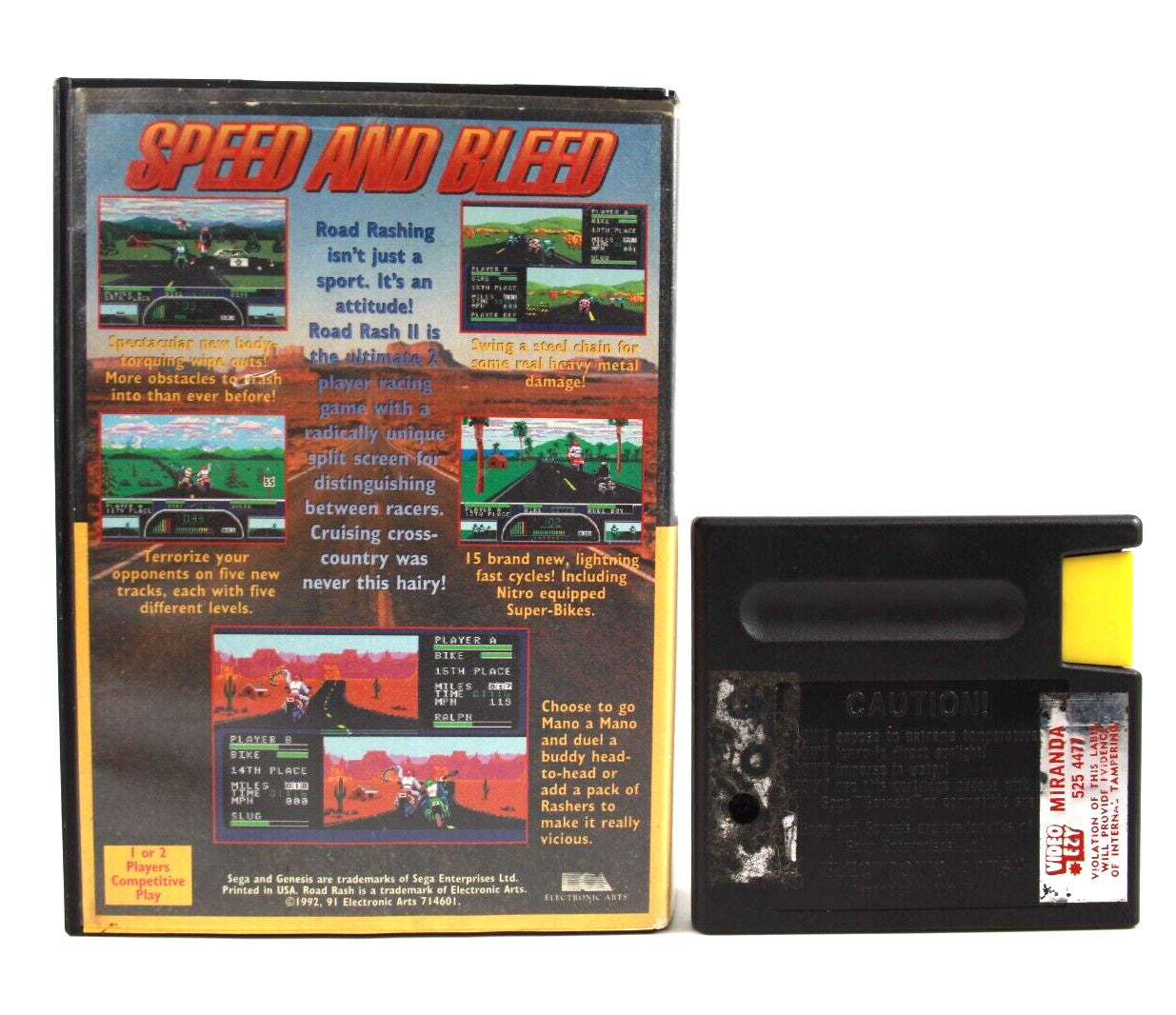 Road Rash II - SEGA Genesis [NTSC-U] - WITH WARRANTY