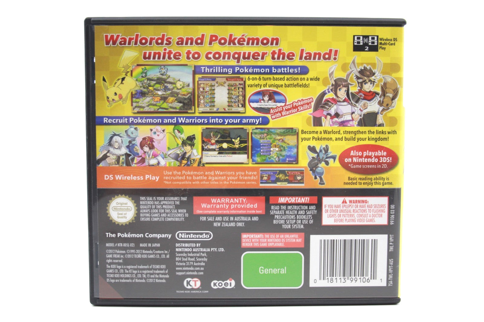 Pokémon Conquest - Nintendo DS [PAL] - WITH WARRANTY
