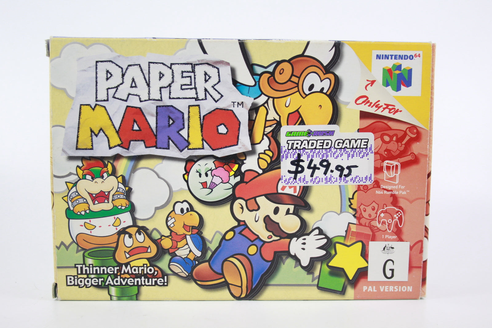 Paper Mario - Nintendo 64 (N64) [PAL] - WITH WARRANTY - BOXED