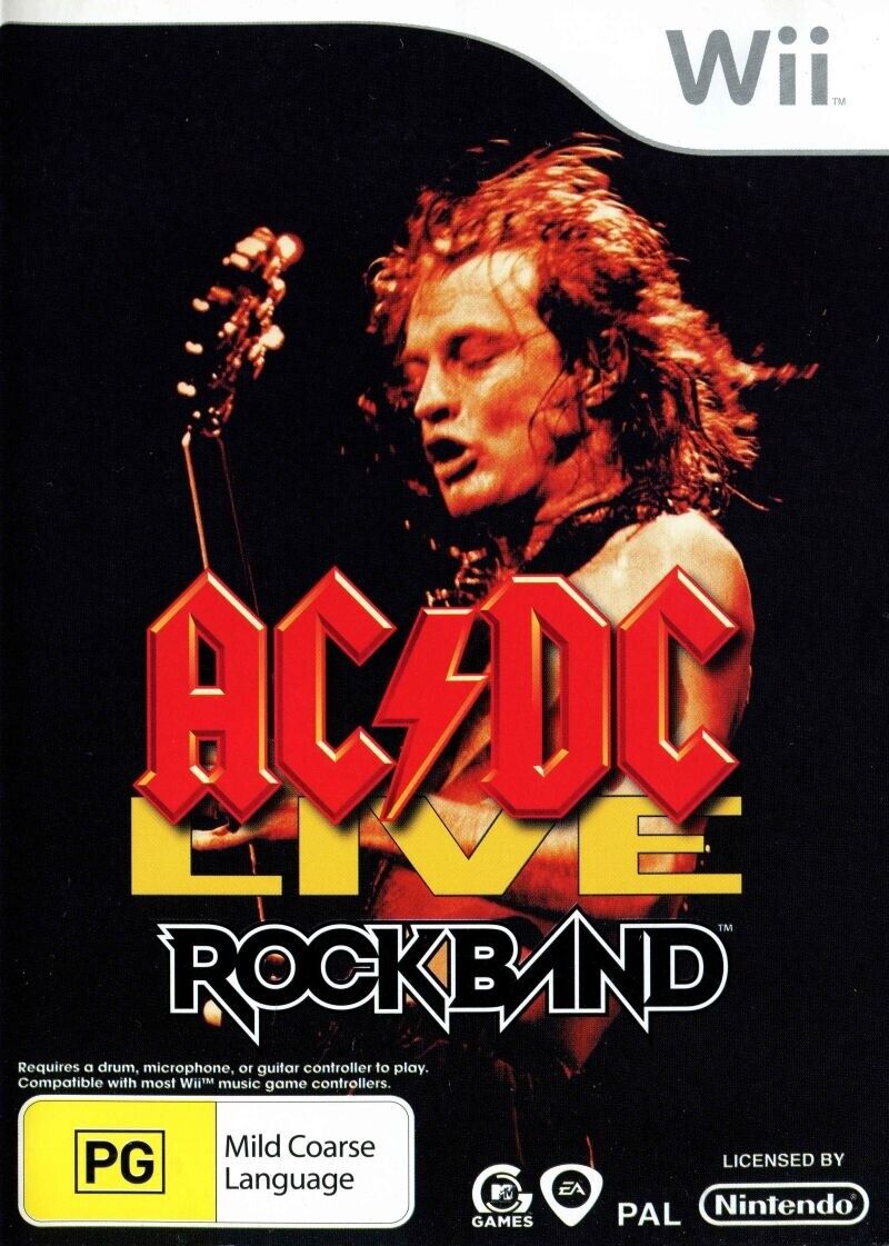 AC/DC Live: Rock Band (Nintendo Wii) [PAL] - WITH WARRANTY