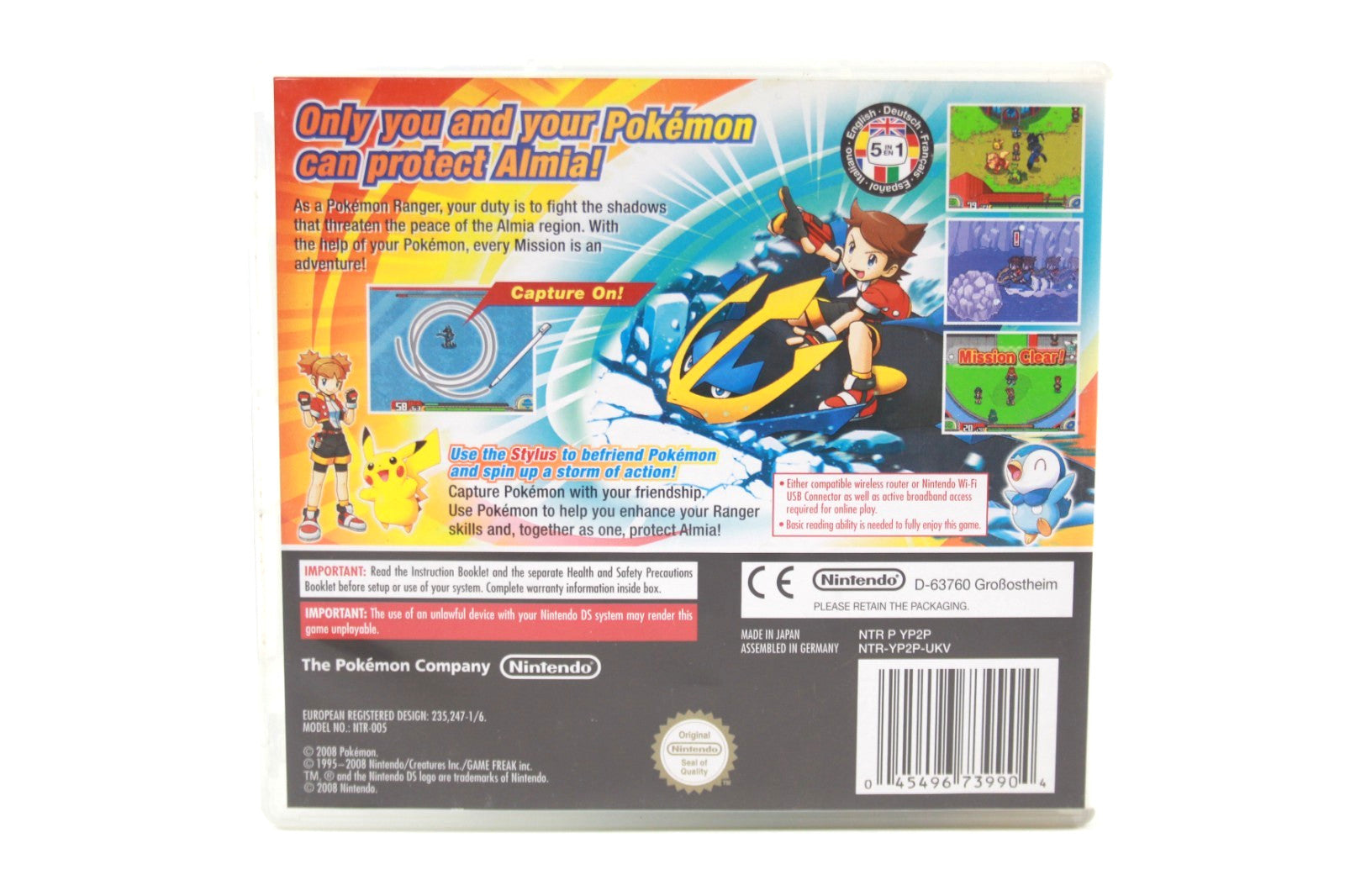 Pokémon Ranger: Shadows of Almia - Nintendo DS [PAL] - WITH WARRANTY