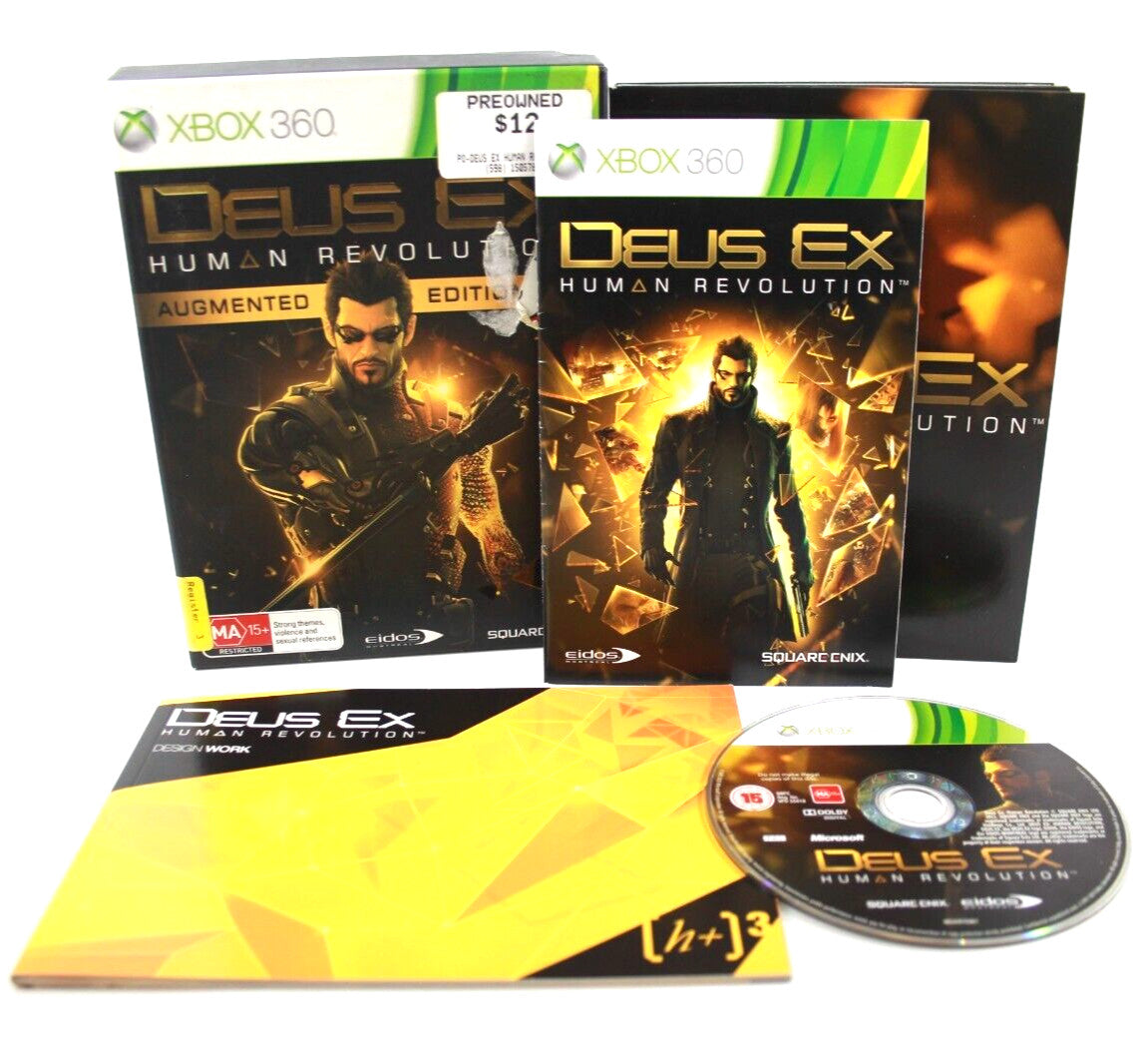 Deus Ex: Human Revolution Augmented Edition - Xbox 360 [PAL] *MISSING DVD DISC*