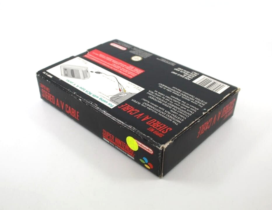 Super NES Stereo A/V Cable Boxed (Nintendo SNES) [PAL] WITH WARRANTY