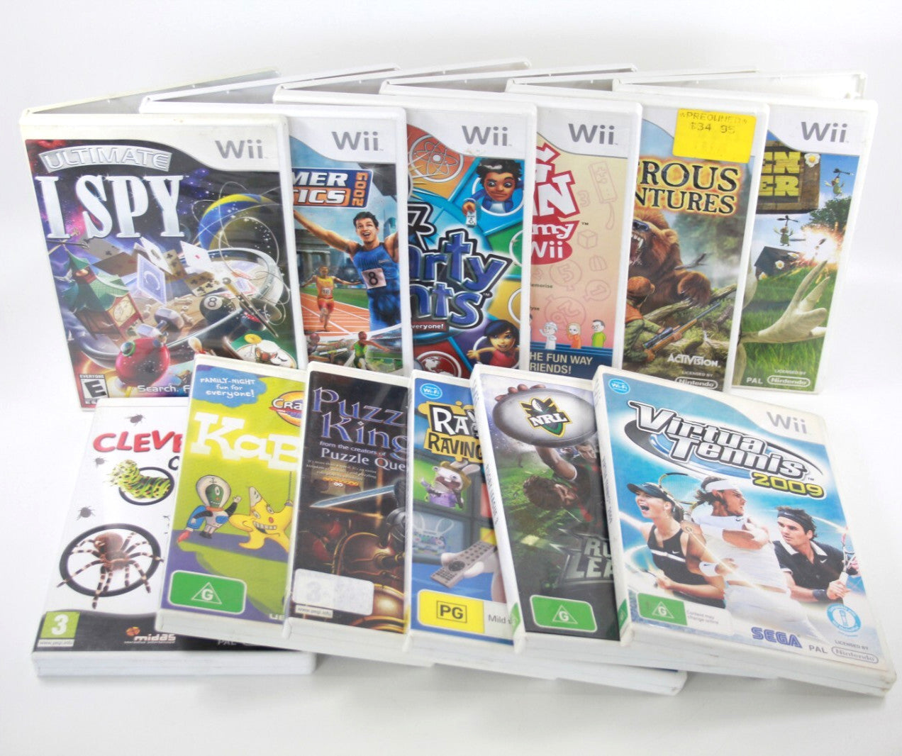 x12 Nintendo Wii Video Game Bundle Lot (12 Games)