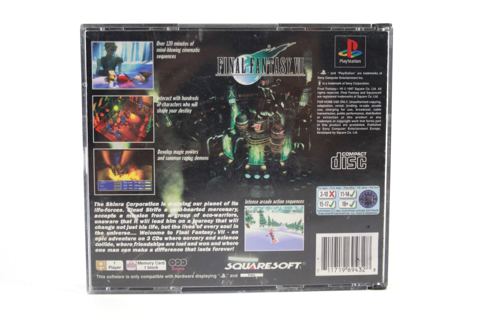 Final Fantasy VII - PlayStation (PS1) [PAL] - WITH WARRANTY