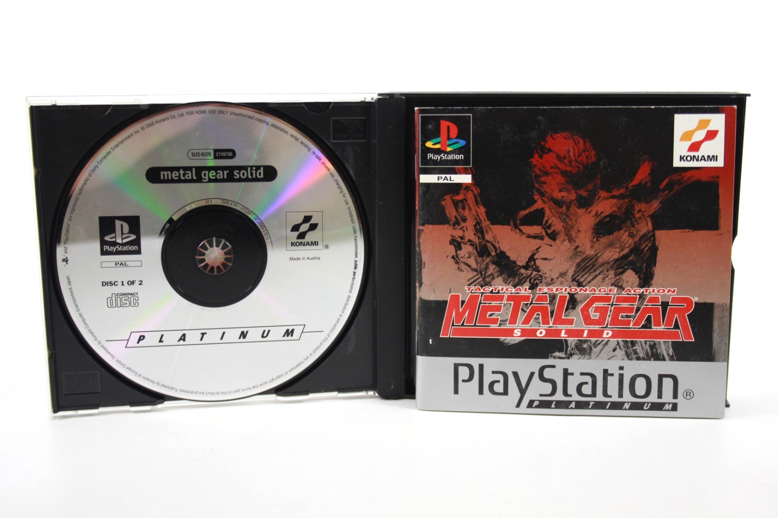 Metal Gear Solid [Platinum] - PlayStation 1 (PS1) [PAL] - WITH WARRANTY