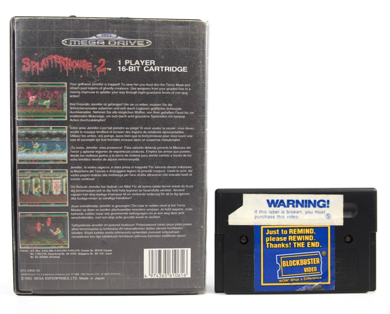 Splatterhouse 2 - SEGA Mega Drive [PAL] - WITH WARRANTY