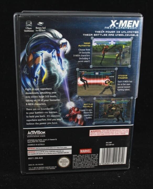 X-Men Next Dimension - Nintendo GameCube [PAL] **CASE ONLY**