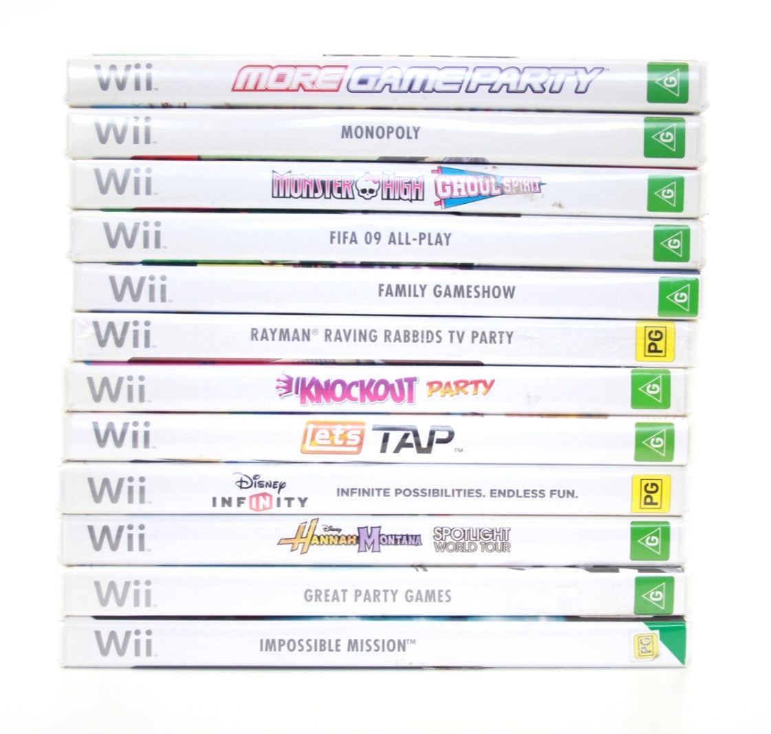 x12 Nintendo Wii Video Game Bundle Lot (12 Games)