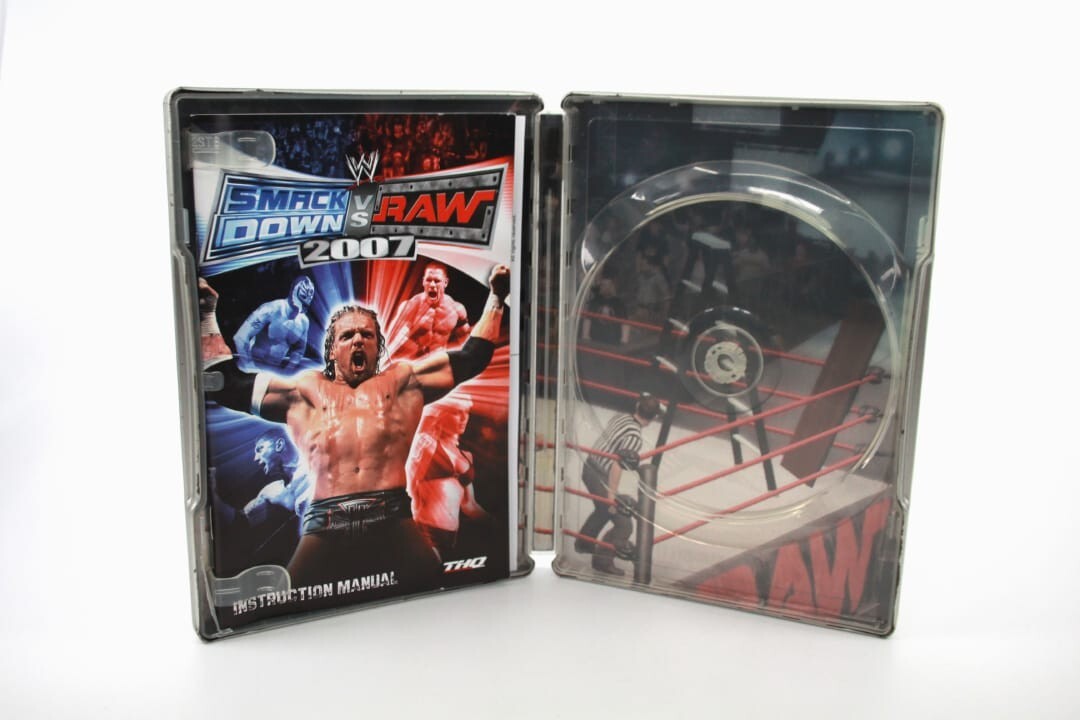 WWE SmackDown! Vs Raw 2007 *Steel Book Only* - Sony PlayStation 2 (PS2) [PAL]