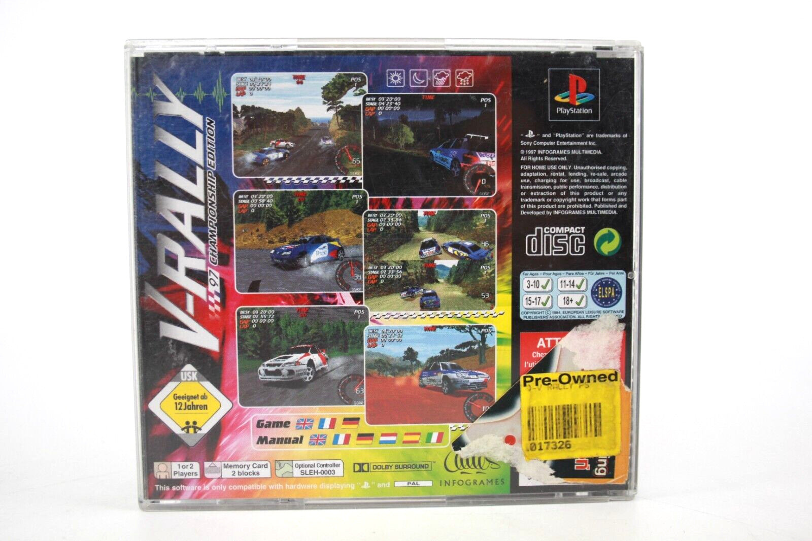 V-Rally Championship - PlayStation 1 (PS1) [PAL] - WITH WARRANTY