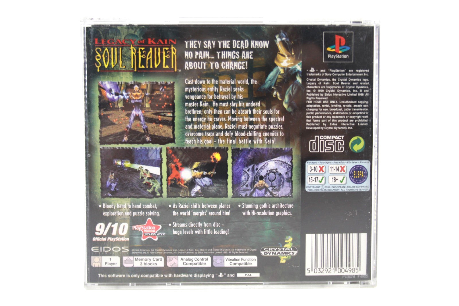 Legacy of Kain: Soul Reaver - PlayStation (PS1) [PAL] - WITH WARRANTY
