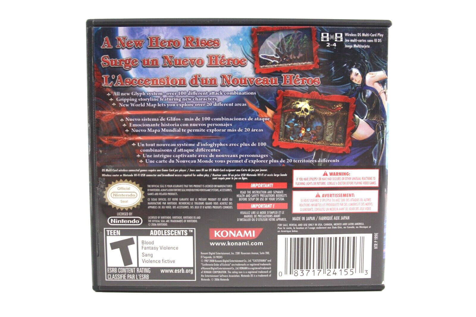 Castlevania: Order of Ecclesia - Nintendo DS [NTSC-U] - WITH WARRANTY