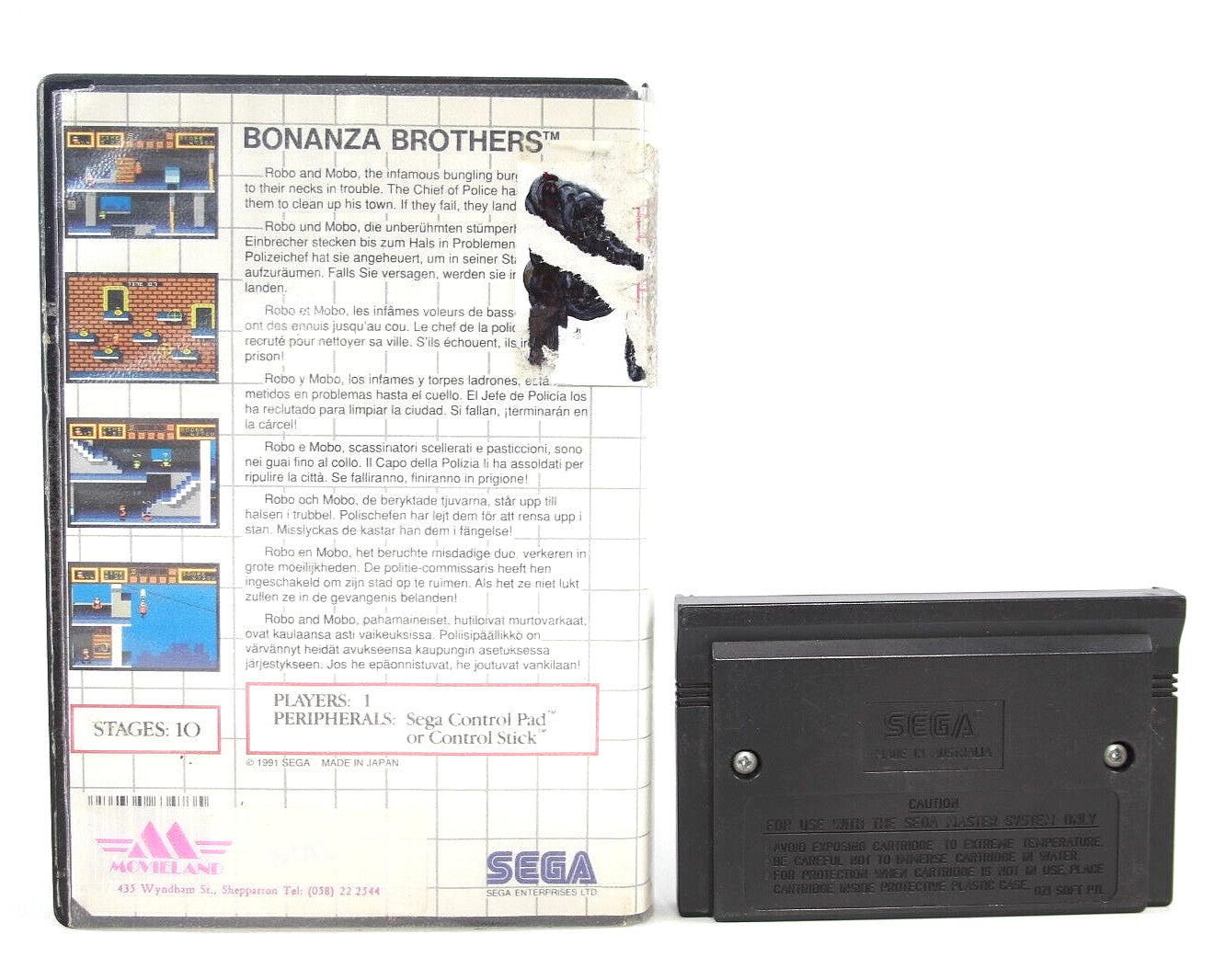 Bonanza Bros - SEGA Master System [PAL] - WITH WARRANTY