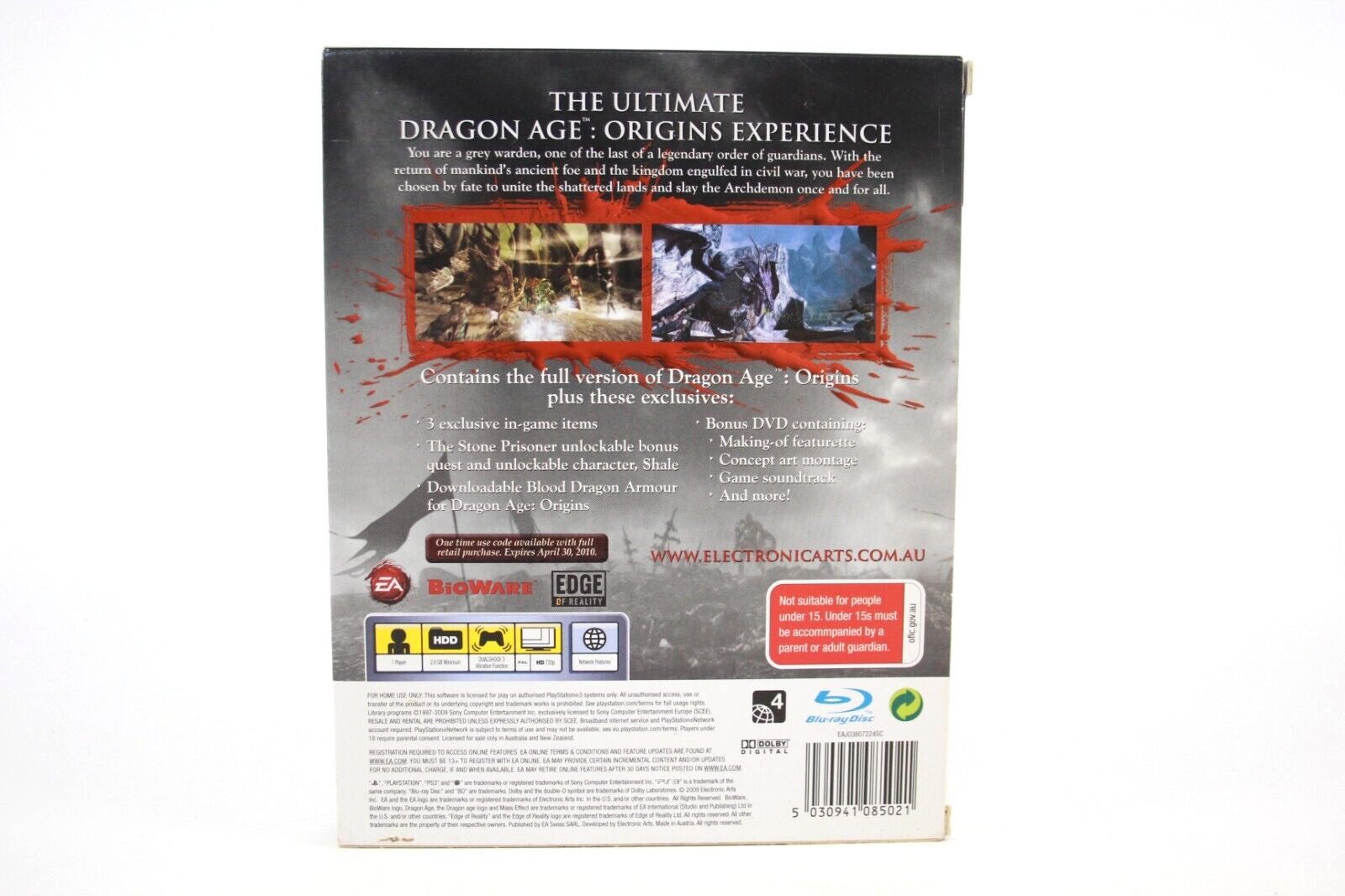 Dragon Age Origins Collectors Edition - PlayStation 3 (PS3) [PAL] WITH WARRANTY