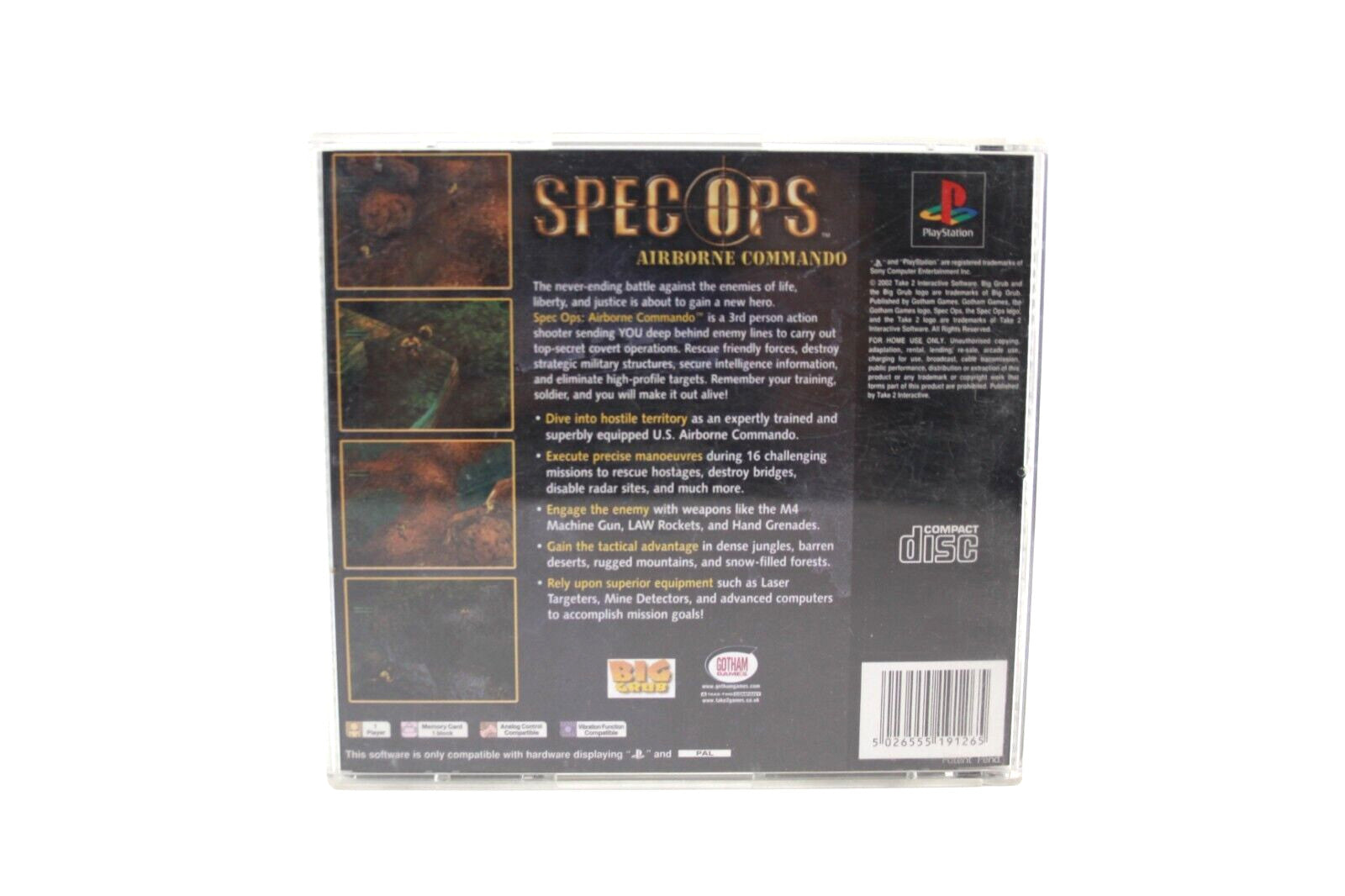 Spec Ops Airborne Commando - PlayStation 1 (PS1) [PAL] - WITH WARRANTY