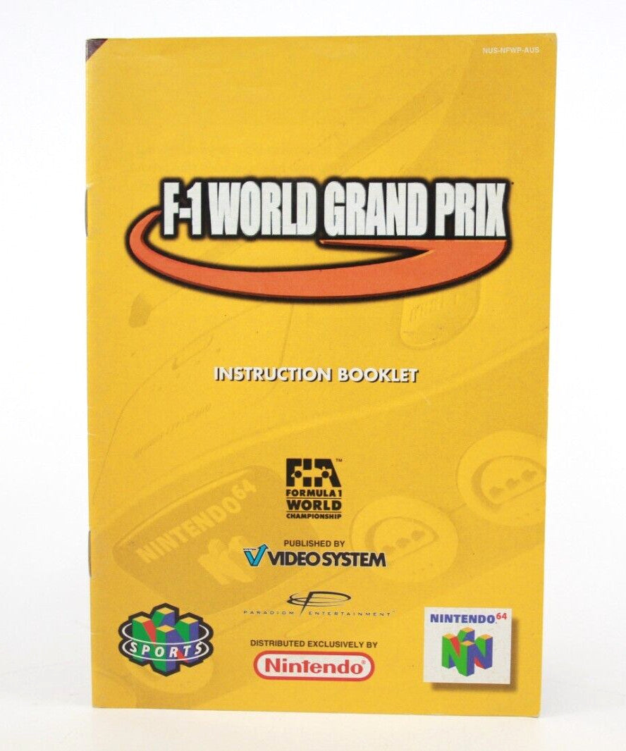 F1 World Grand Prix [MANUAL ONLY] - Nintendo 64 (N64) [PAL]