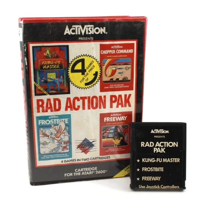 HES Rad Action Pak *Missing Chopper Command* Atari 2600 [PAL] WITH WARRANTY