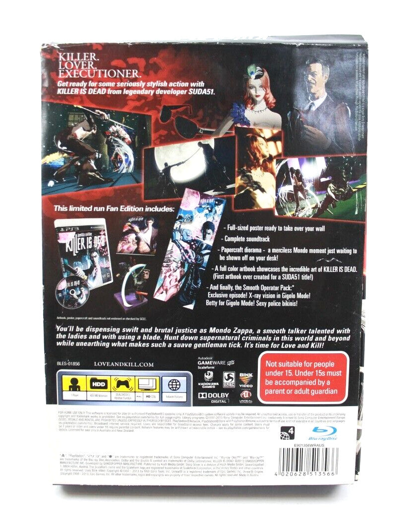 Killer is Dead: Fan Edition - PlayStation 3 (PS3) [PAL] - WITH WARRANTY