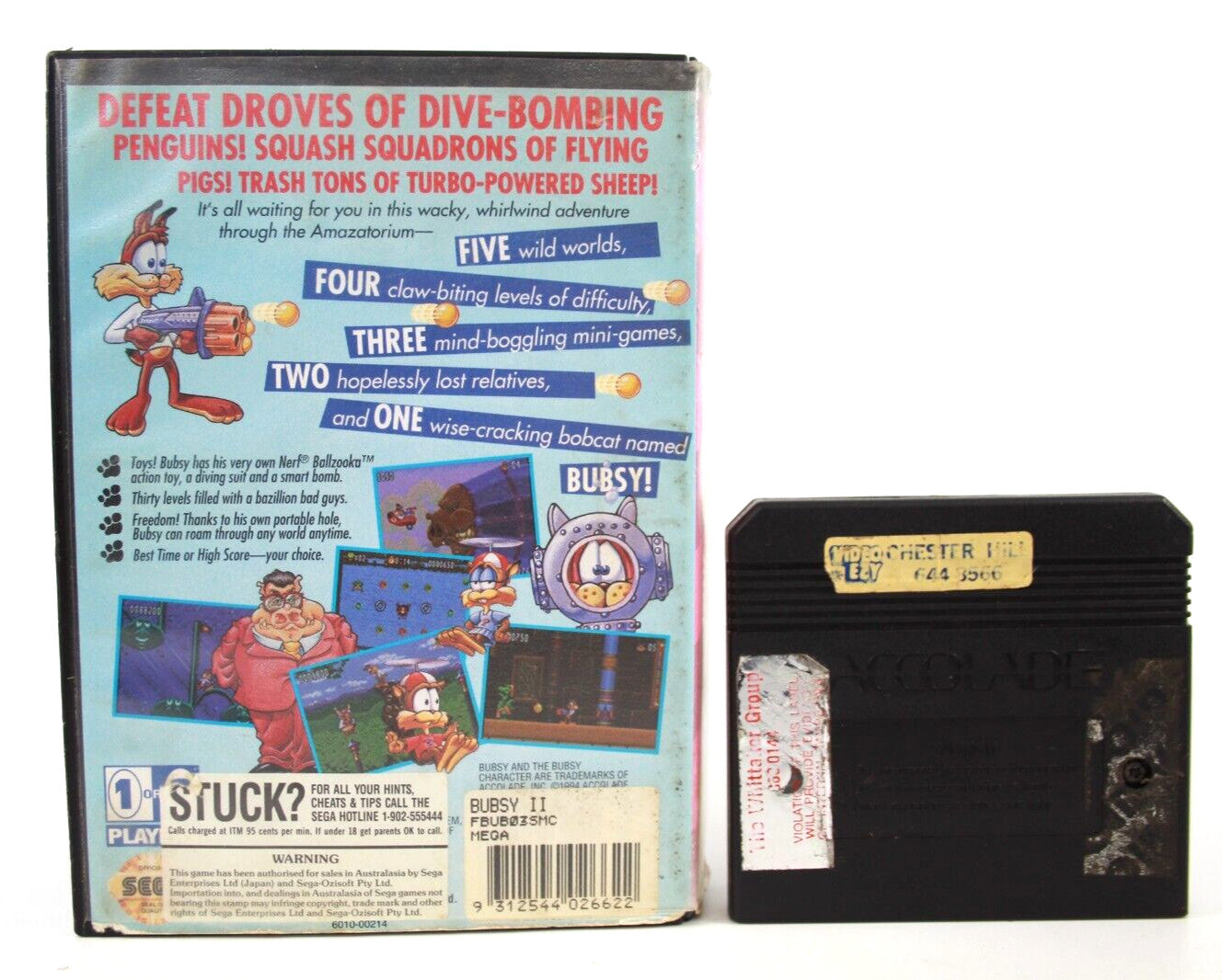 Bubsy II - SEGA Genesis [NTSC-U] - WITH WARRANTY