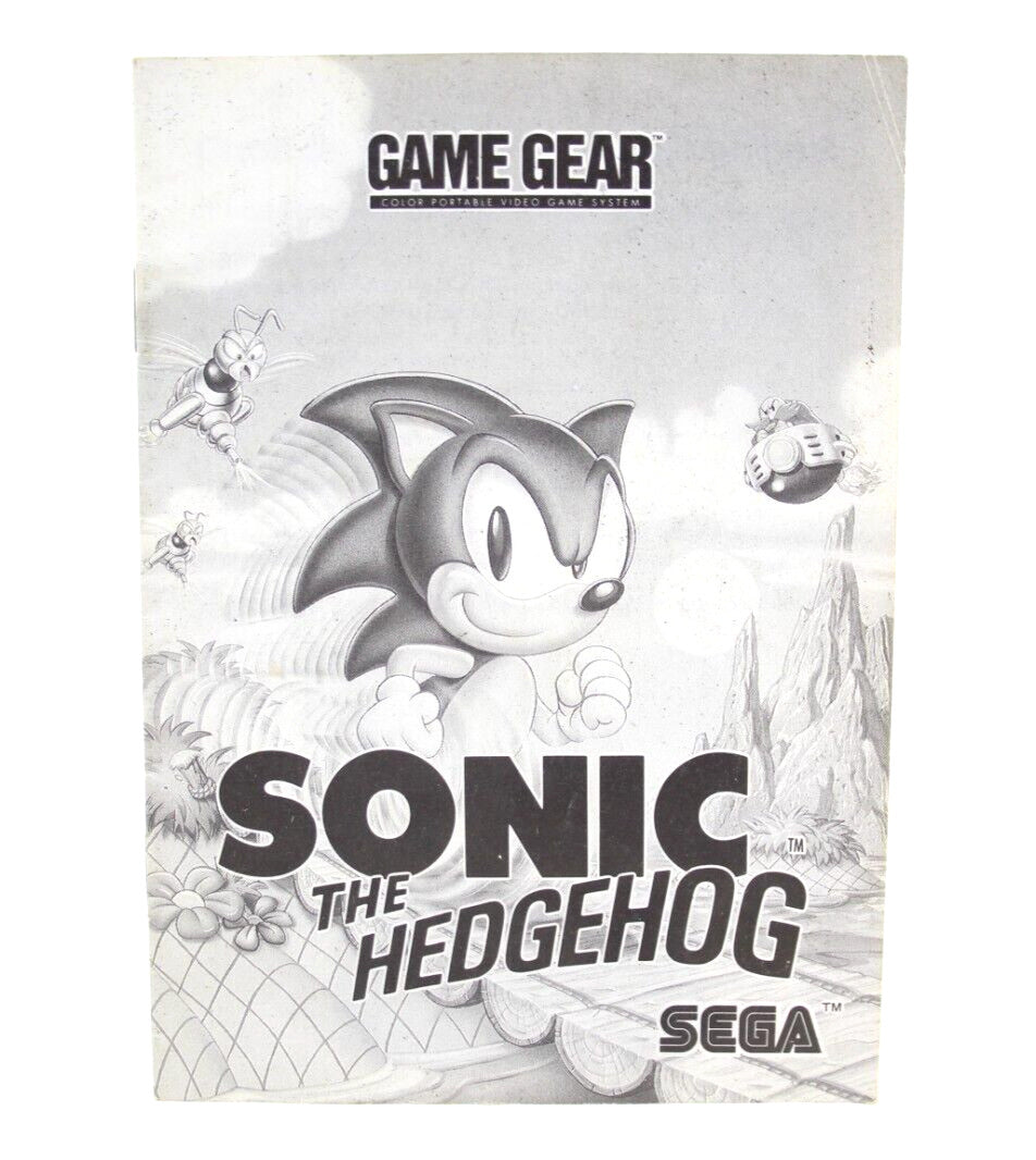 Sonic The Hedgehog - SEGA Game Gear [Instruction Manual]
