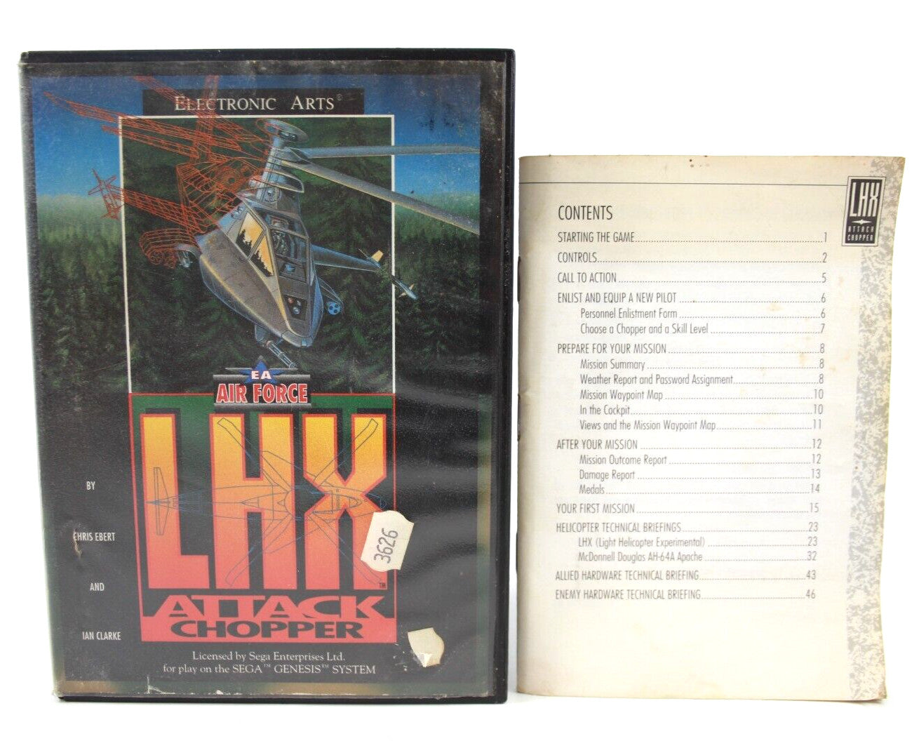 LHX Attack Chopper - SEGA Genesis [NTSC-U] - WITH WARRANTY