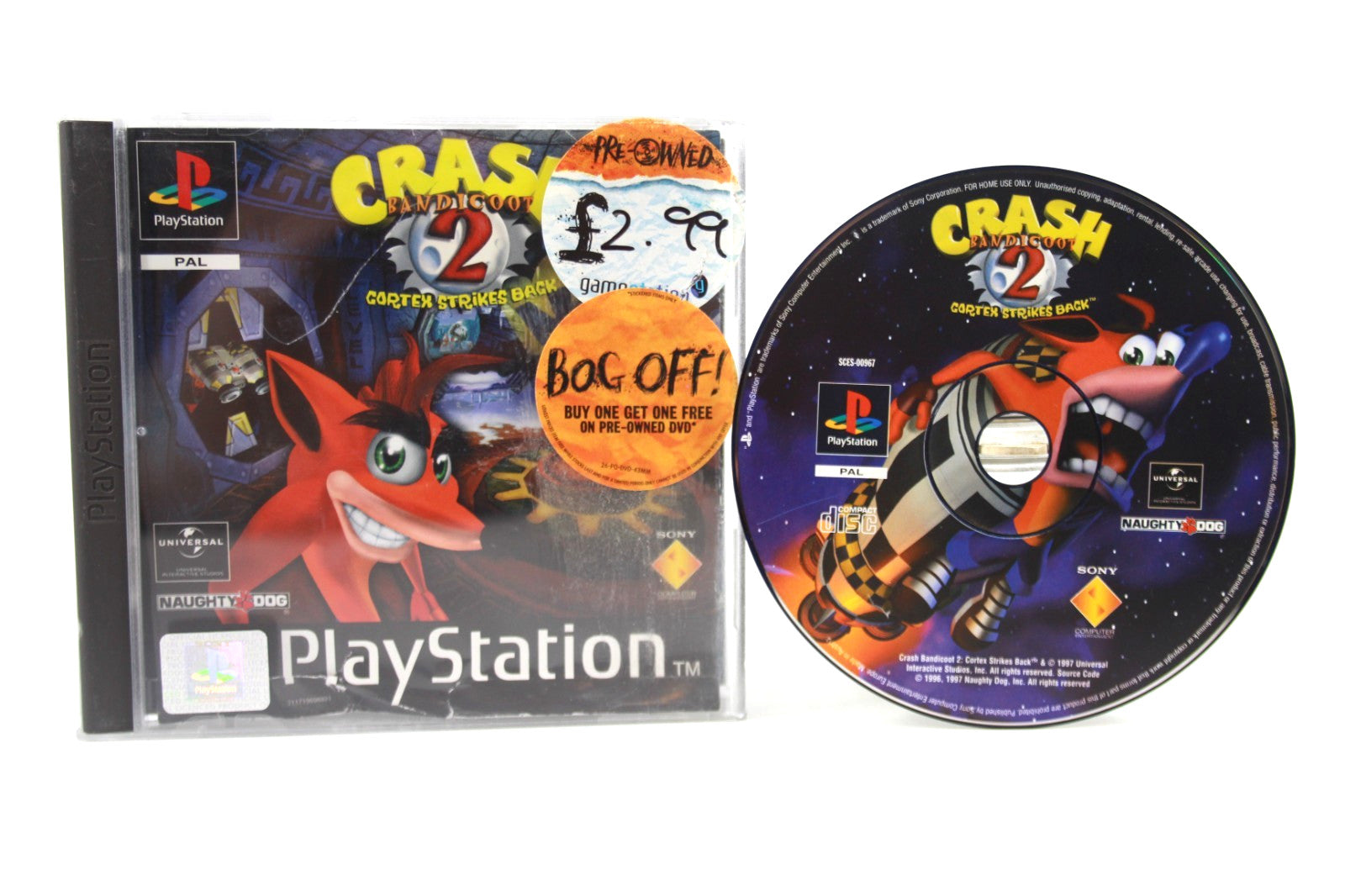 Crash Bandicoot 2 Cortex Strikes Back - PlayStation (PS1) [PAL] - WITH WARRANTY