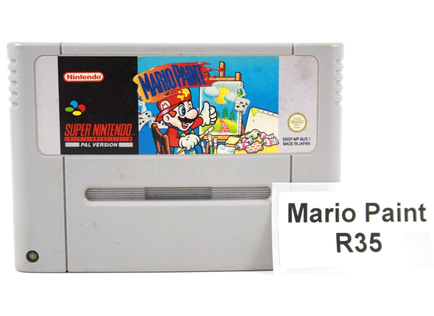 Mario Paint - [NEW SAVE BATTERY] Super Nintendo (SNES) [PAL] - WITH WARRANTY