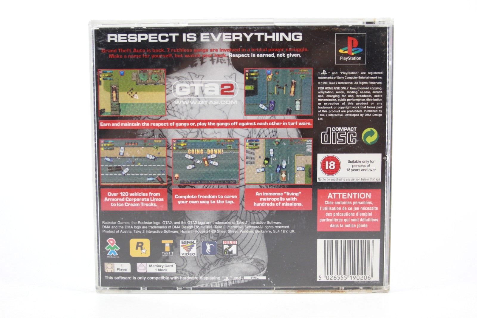 Grand Theft Auto 2 (GTA2) - PlayStation 1 (PS1) [PAL] - WITH WARRANTY