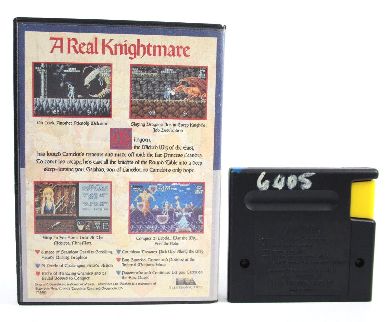 The Legend of Galahad - SEGA Genesis [NTSC-U] - WITH WARRANTY