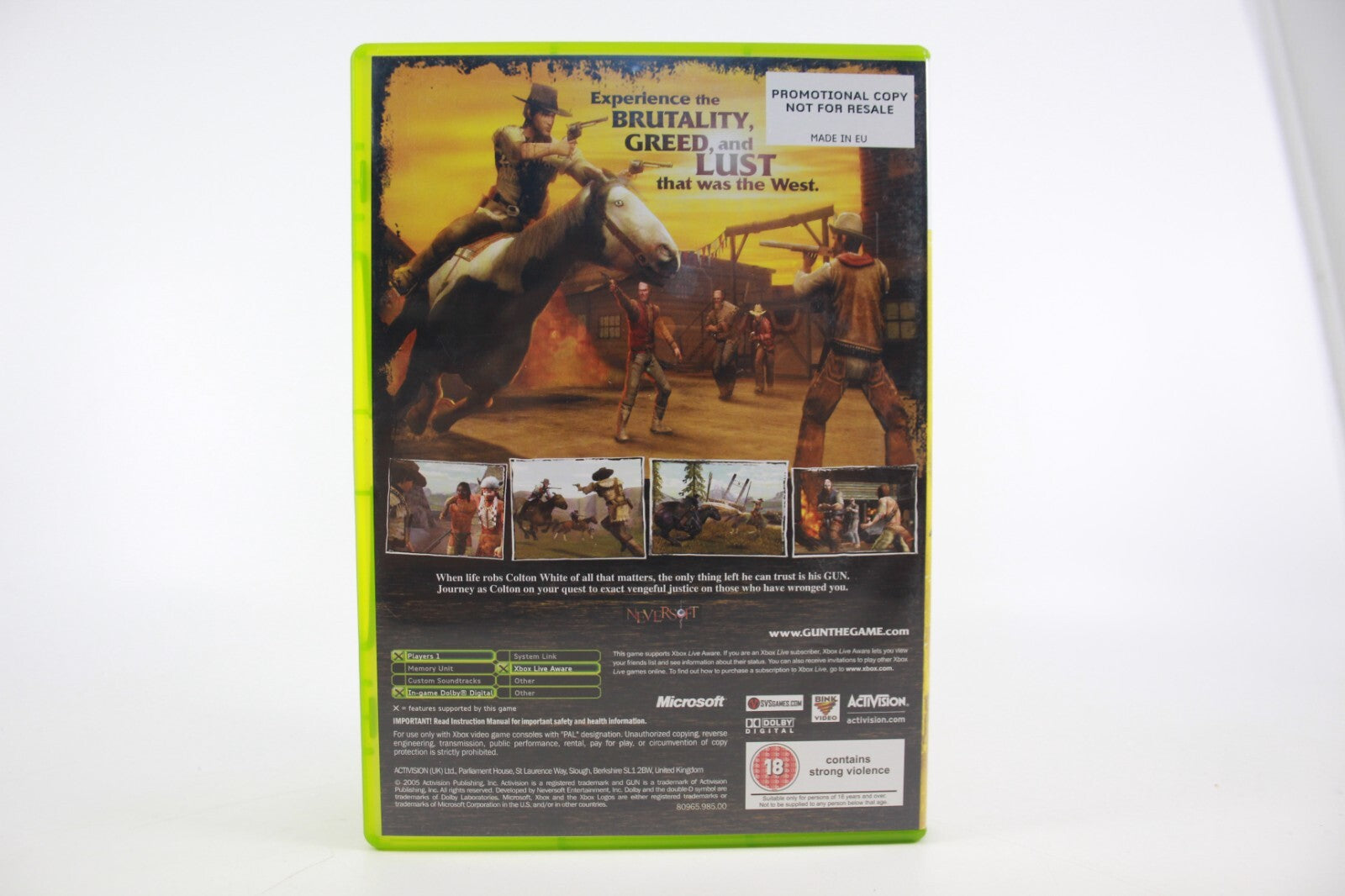 Gun - PROMO COPY (Xbox 360) [PAL] - WITH WARRANTY