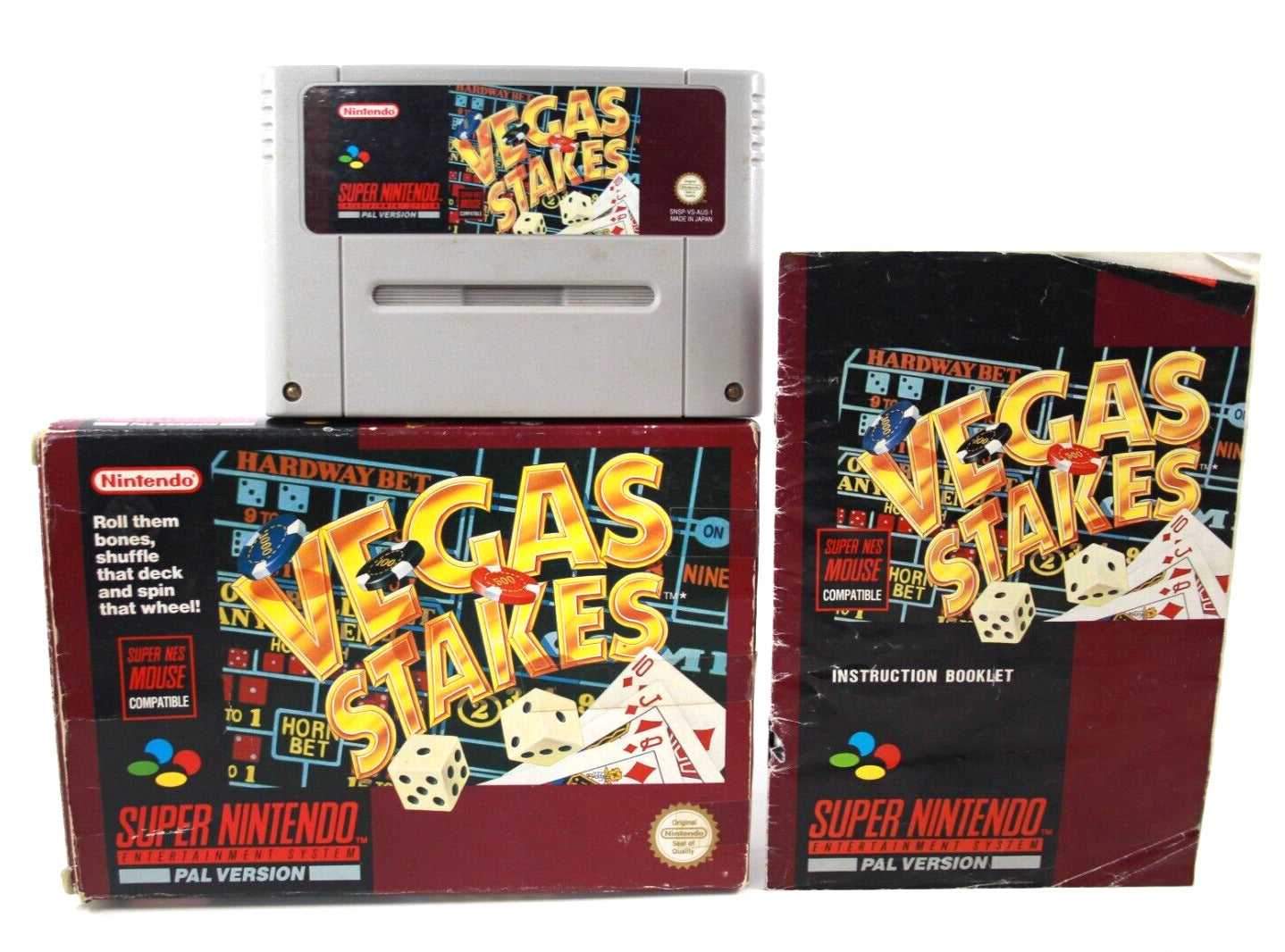 Vegas Stakes - Super Nintendo (SNES) [PAL] - WITH WARRANTY