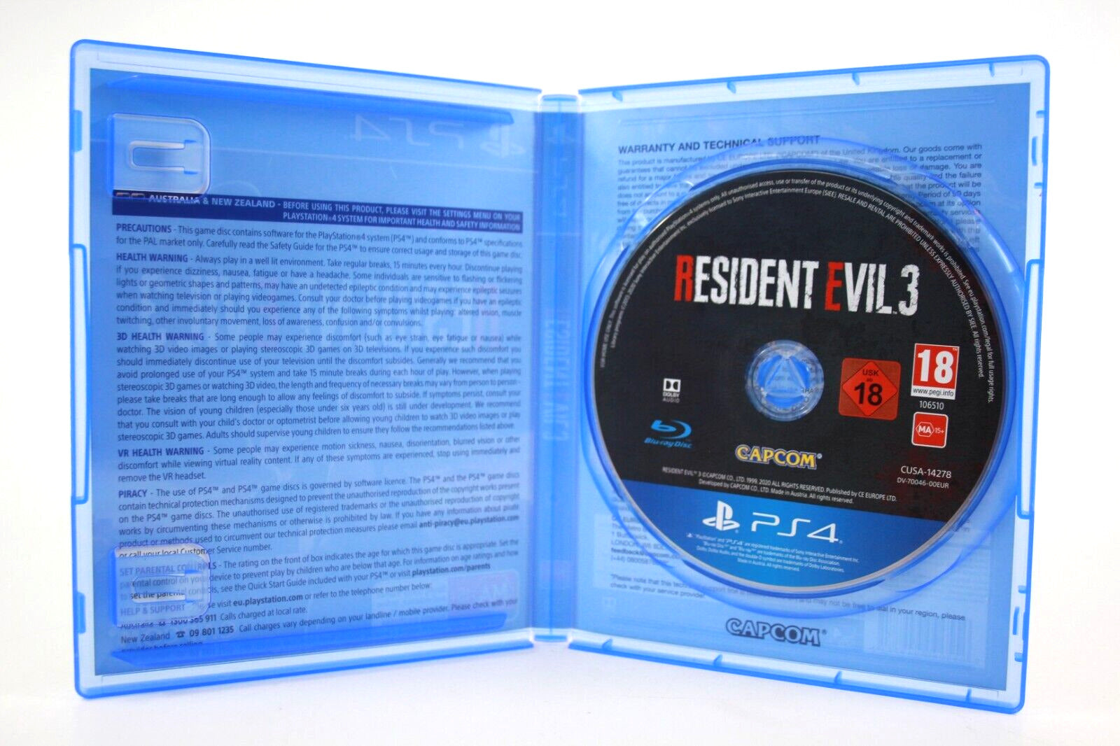 Resident Evil 3 [Lenticular Cover] - PlayStation 4 (PS4) [PAL] - WITH WARRANTY