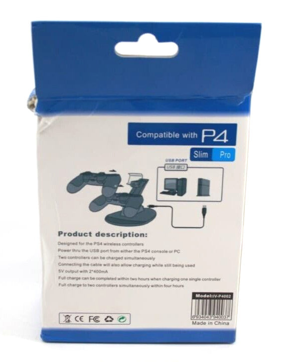 3P PlayStation 4 (PS4) Controller Dual Controller Charging Stand [IV-P4002]
