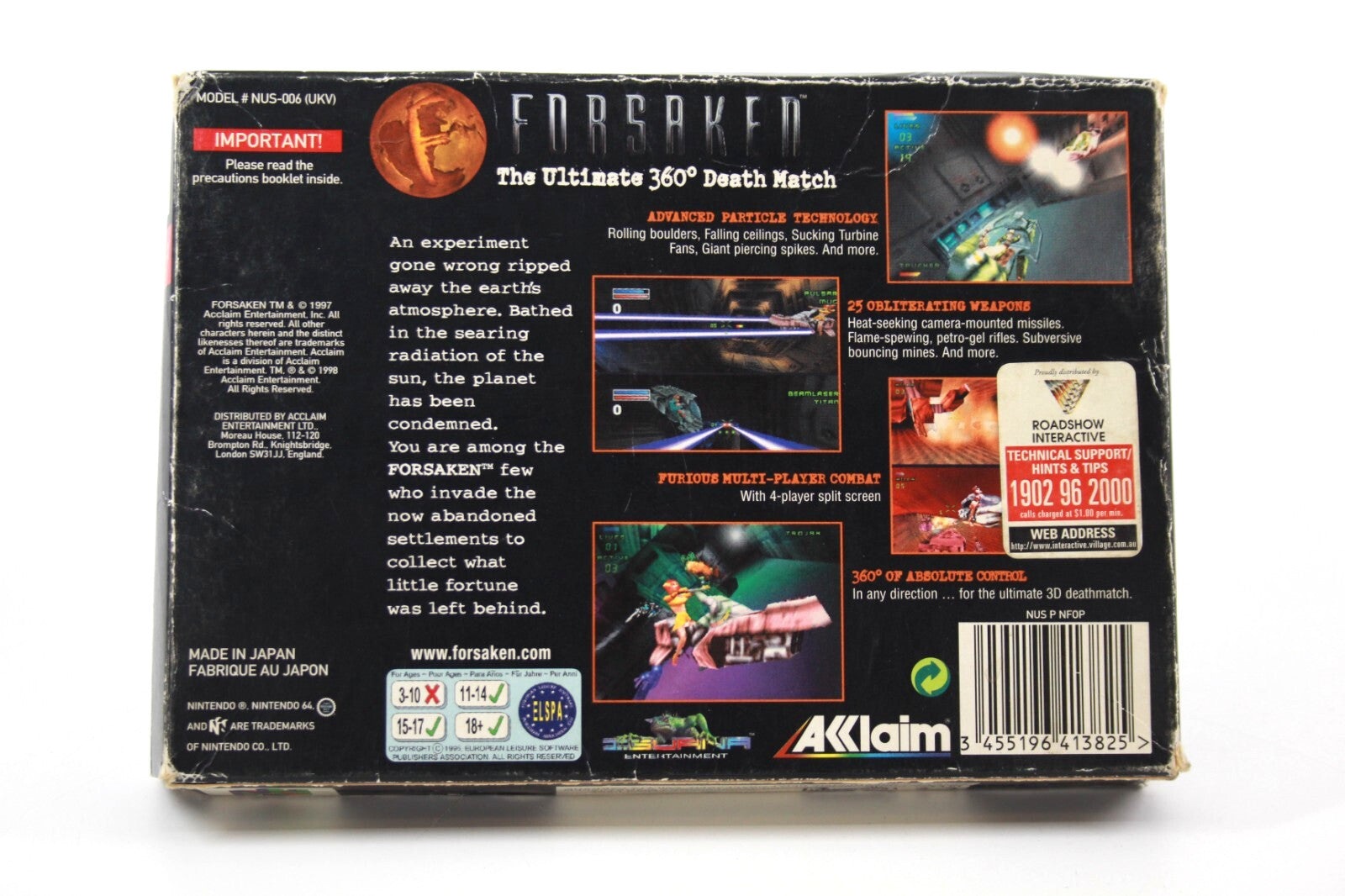 Foresaken - Nintendo 64 (N64) [PAL] - WITH WARRANTY