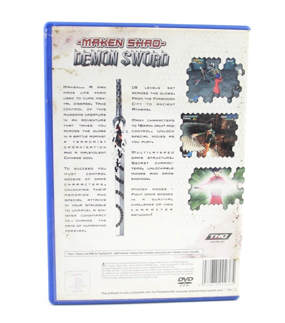 Maken Shao - Demon Sword - PlayStation 2 (PS2) [PAL] - WITH WARRANTY