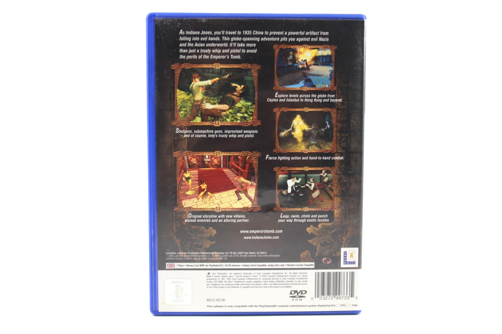 Indiana Jones and The Emperor’s Tomb - PlayStation 2 (PS2) [PAL] - WITH WARRANTY