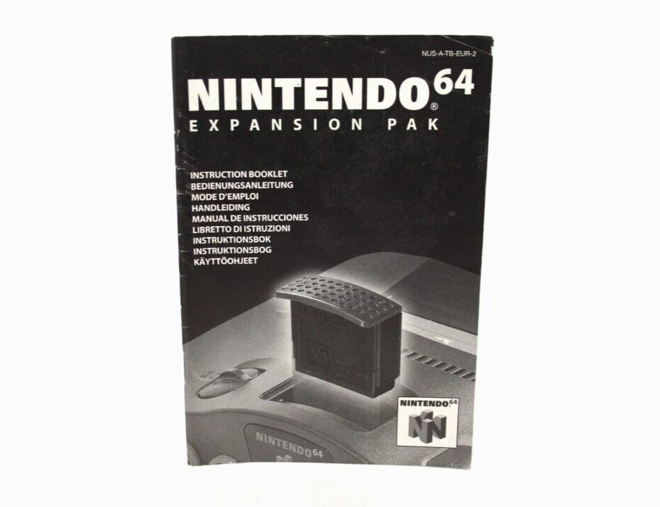 Expansion Pak - Nintendo 64 (N64) **INSTRUCTION BOOKLET ONLY*** [PAL]