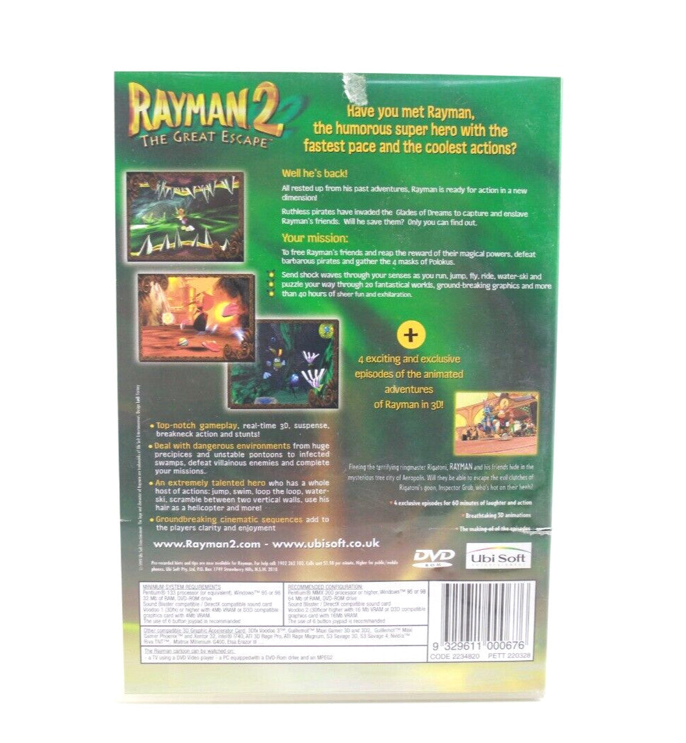 Rayman 2 - PC CD-ROM, 1999 [PAL] - WITH WARRANTY