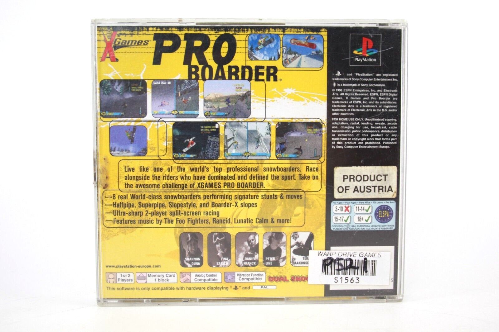X-Games Pro Boarder - PlayStation 1 (PS1) [PAL] - WITH WARRANTY