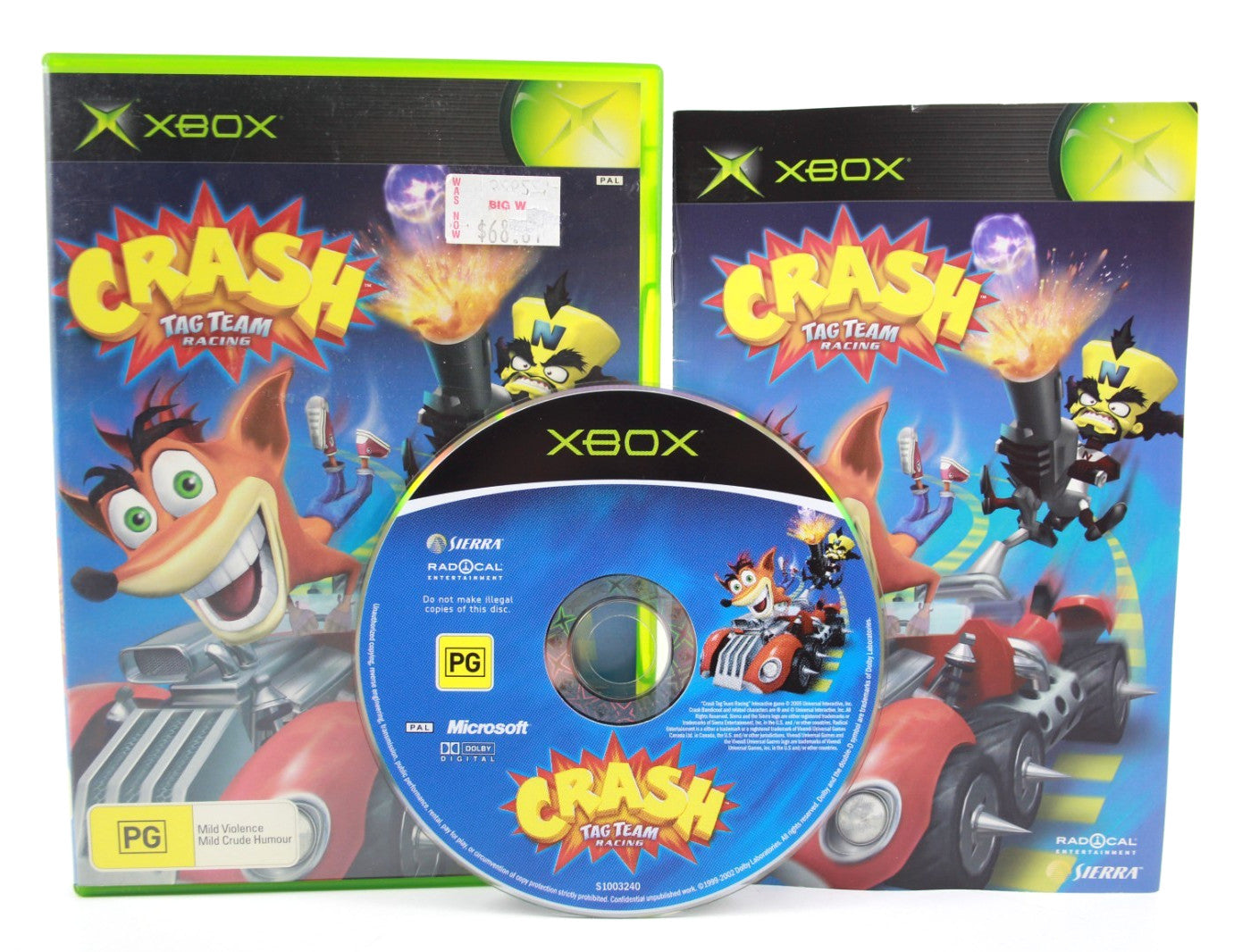 Crash Tag Team Racing - Xbox [PAL] - WITH WARRANTY
