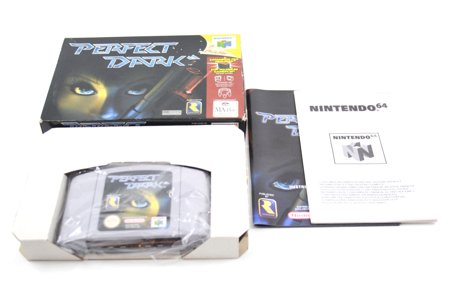 🔥 Perfect Dark - Nintendo 64 (N64) [PAL] *COMPLETE IN BOX* 🎮