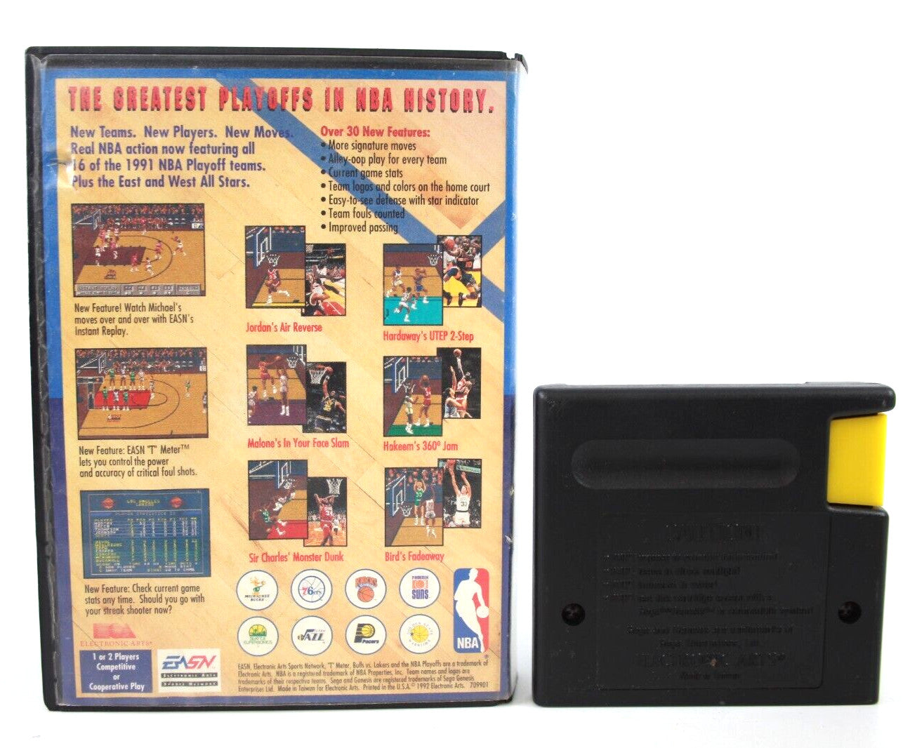 Bulls vs Lakers and the NBA Playoffs - SEGA Genesis [NTSC-U] - WITH WARRANTY