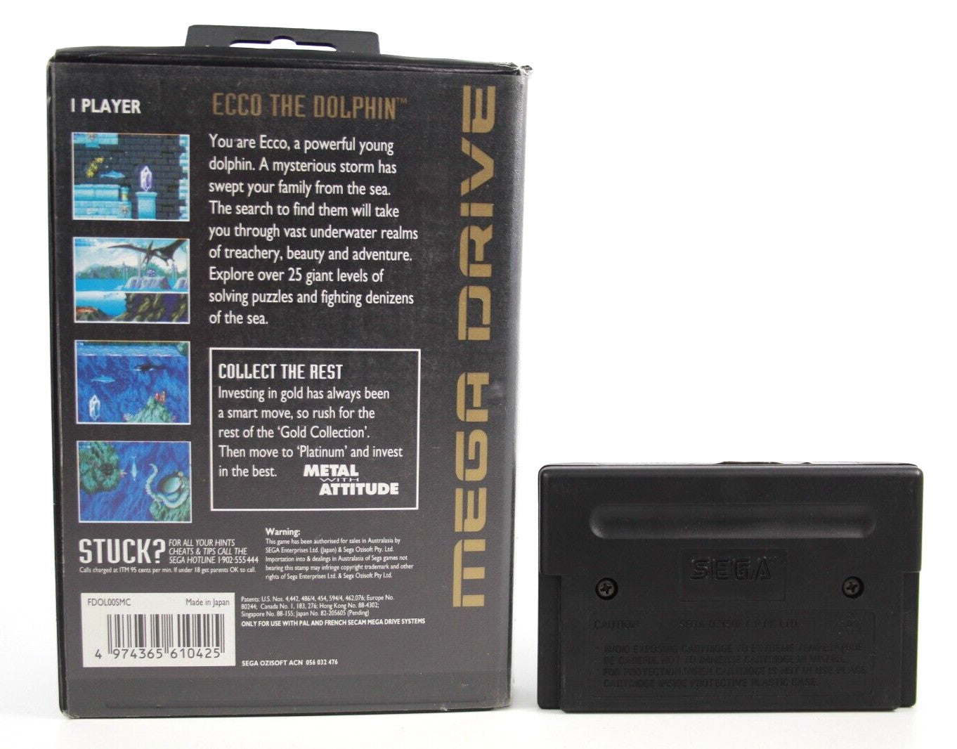Ecco the Dolphin [Gold Collection] - SEGA Mega Drive [PAL] - WITH WARRANTY