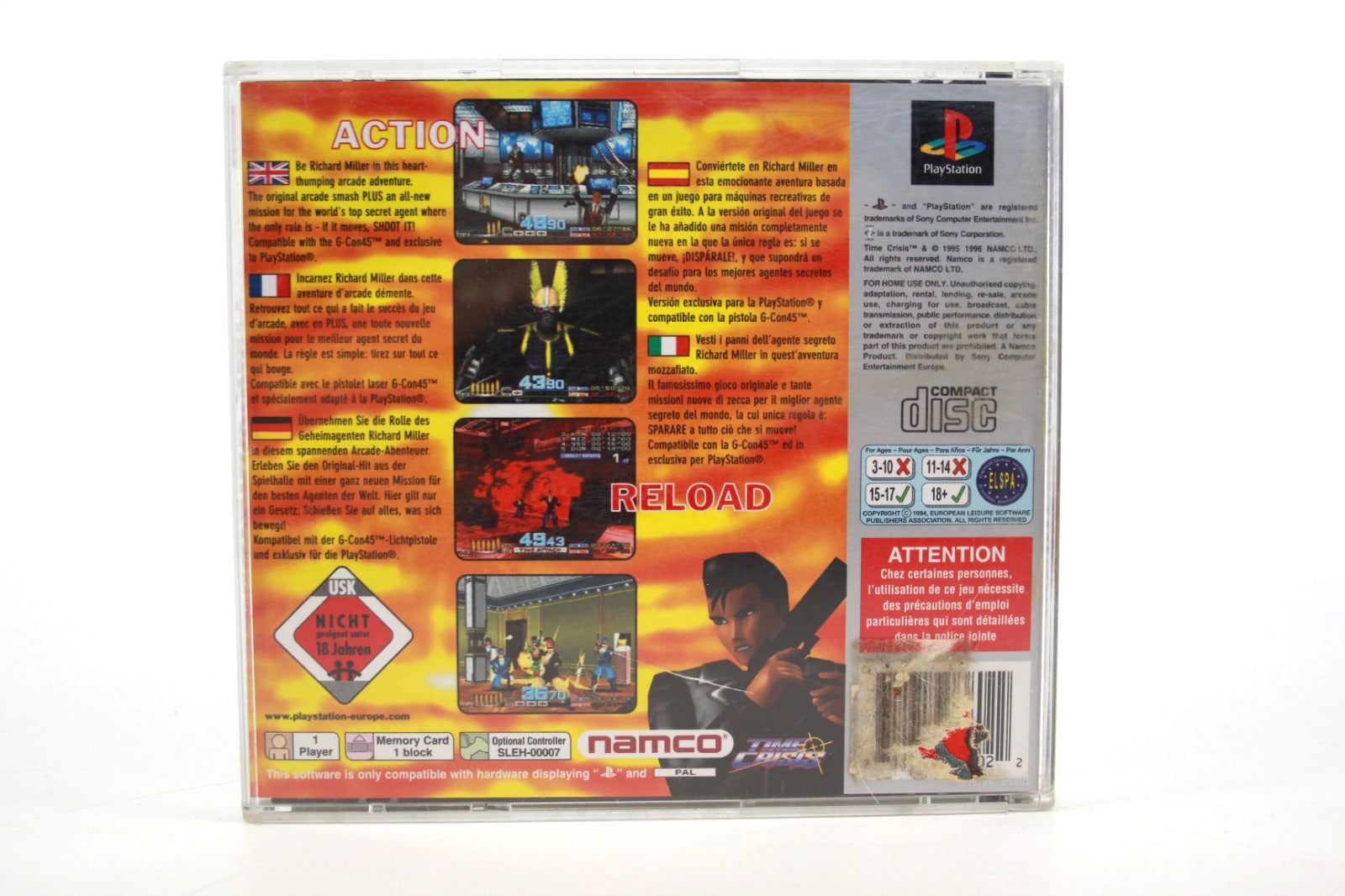 Time Crisis [Platinum] - PlayStation 1 (PS1) [PAL] - WITH WARRANTY