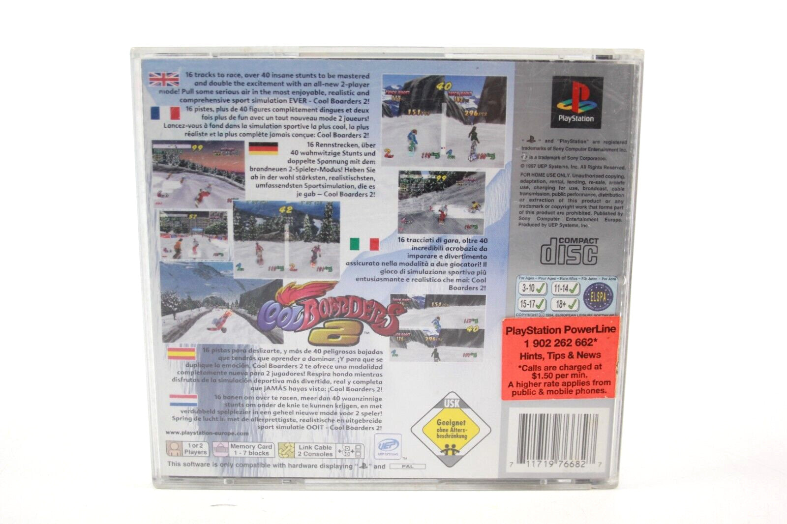 Cool Boarders 2 [Platinum] - PlayStation 1 (PS1) [PAL] - WITH WARRANTY