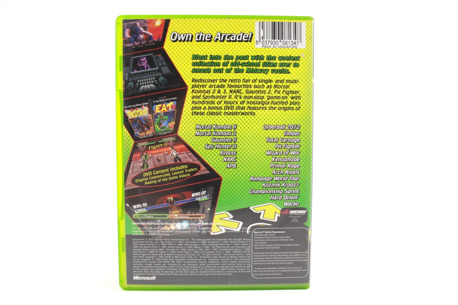 Midway Arcade Treasures 2 - Xbox [PAL] - WITH WARRANTY