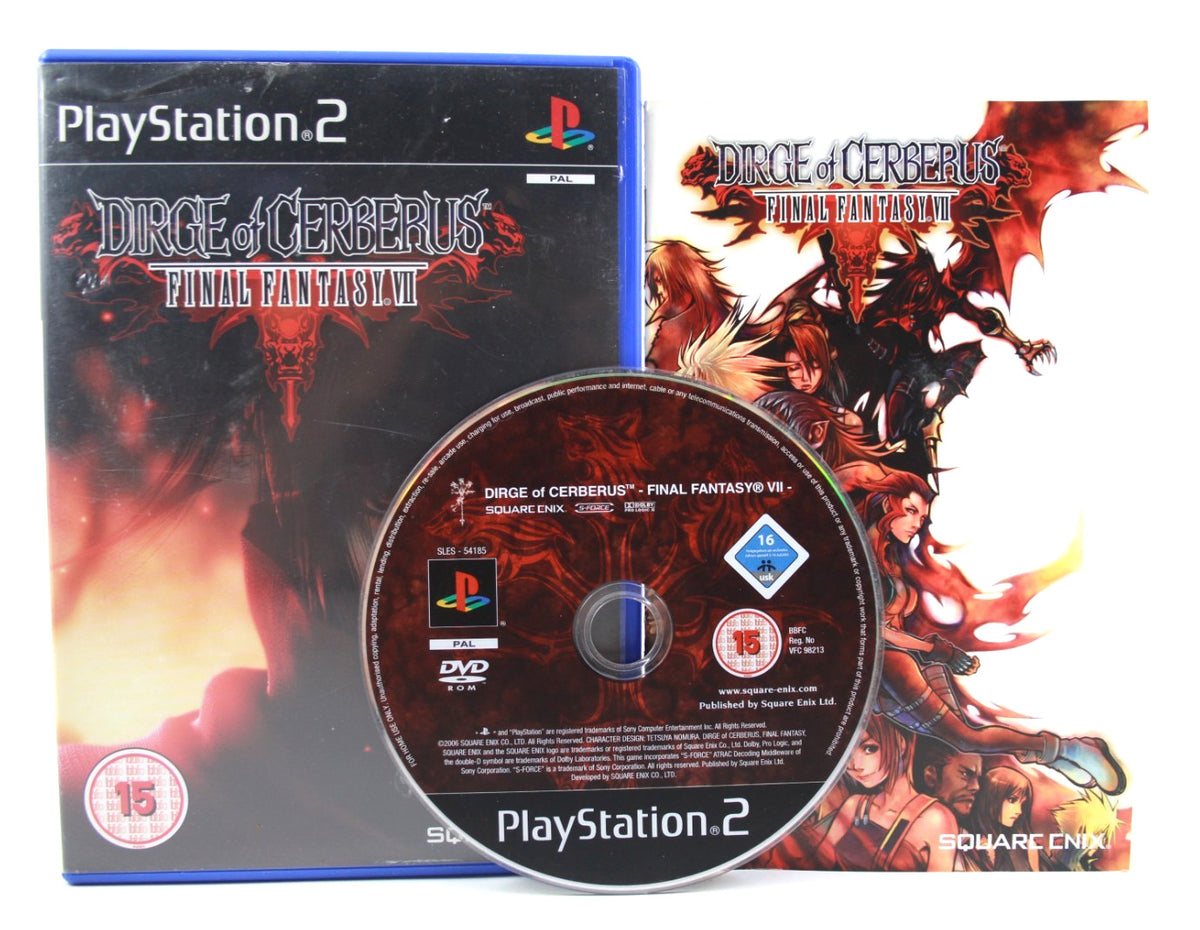 **MINT DISC** Dirge of Cerberus: Final Fantasy VII (PS2) [PAL] [Black Label]
